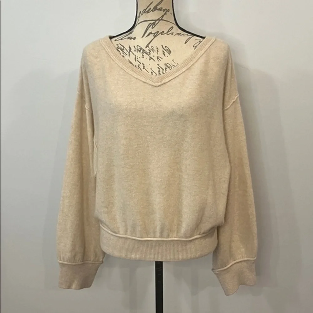 Free People ‘Love Like This’ cashmere pullover sweater L